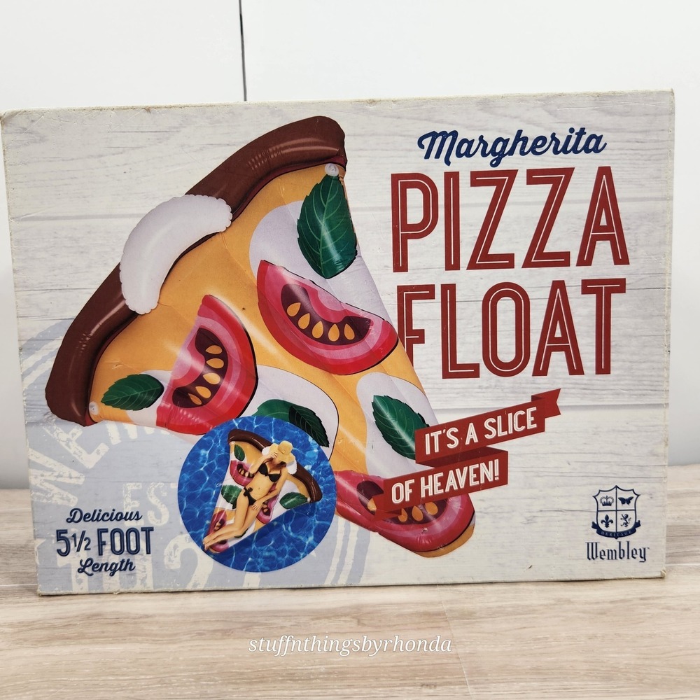 New In Box - Wembly Giant Inflatable Pizza‎ Pool Lake Float Lounger X-Large 5½'